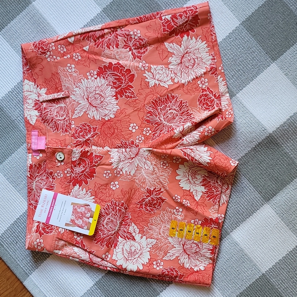 Isaac Mizrahi Coral Floral Print Women’s Shorts